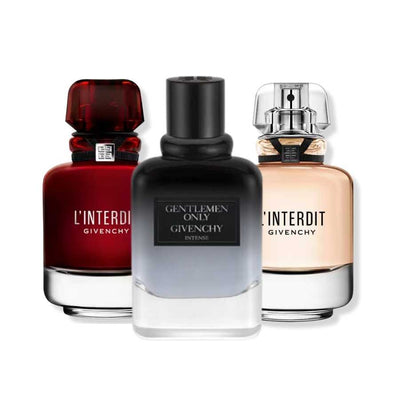 Givenchy Perfume Collection: A range of exquisite fragrances that captivate the senses with their unique blend of scents.
