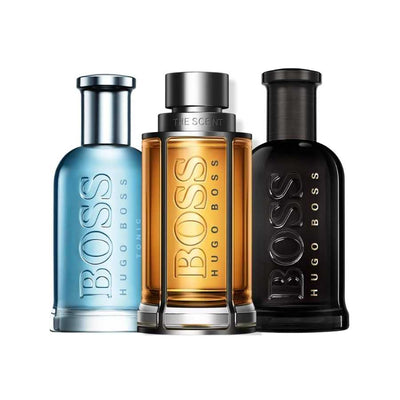 Hugo Boss Perfume Collection: A range of exquisite fragrances by Hugo Boss, offering a captivating blend of scents.