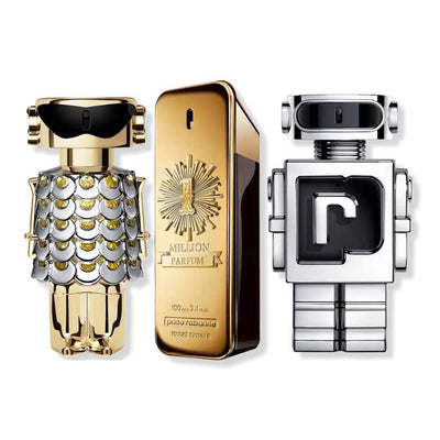 A captivating collection of Paco Rabanne perfumes, exuding elegance and luxury. Indulge in the essence of sophistication.