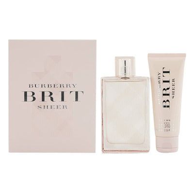 Burberry Brit Sheer by for Women - 2 Pc Gift Set 3.3oz EDT - Burberry - Gift Set
