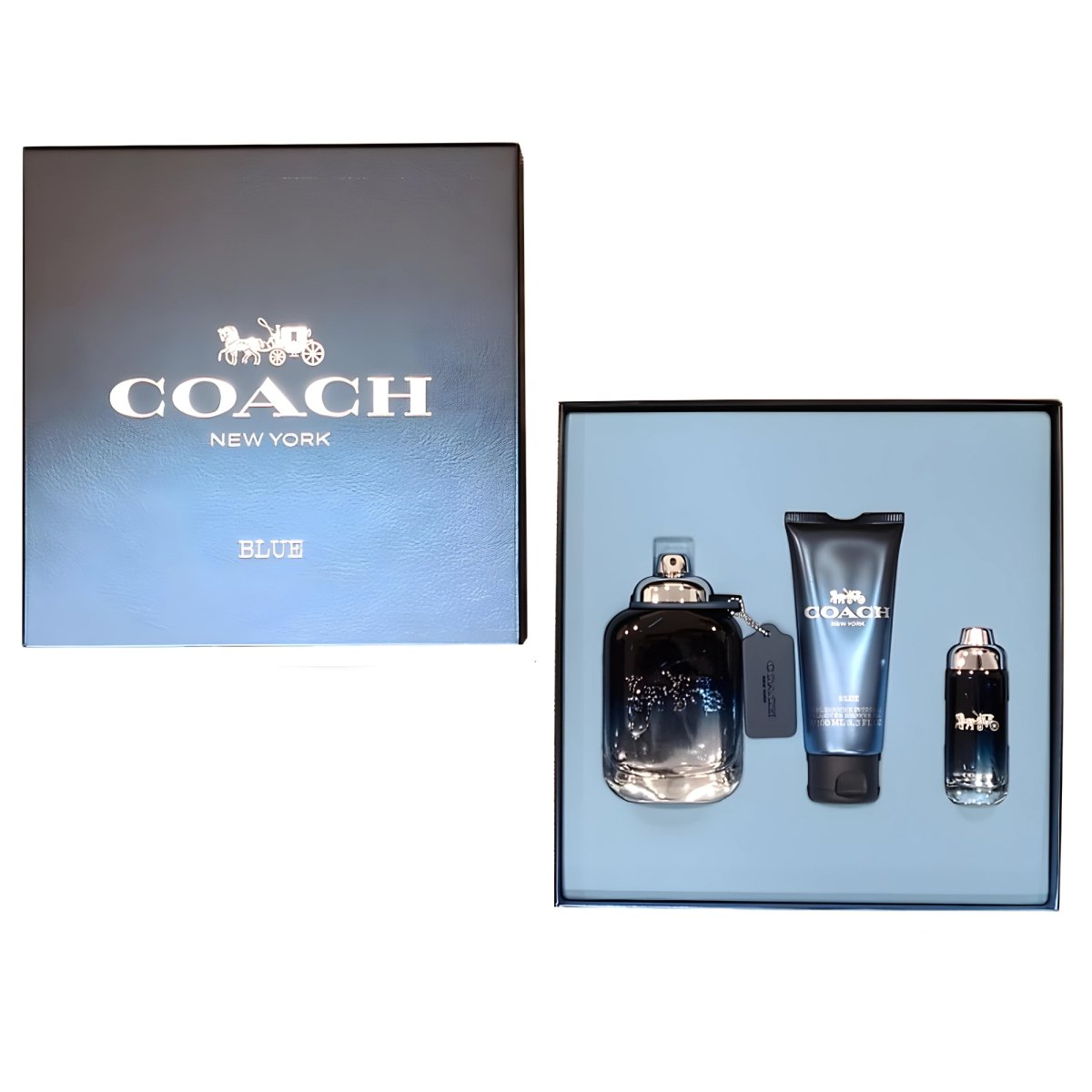 Coach Blue 3pc Gift Set for Men - Perfume Headquarters - Coach - 3386460124751 - Gift Set