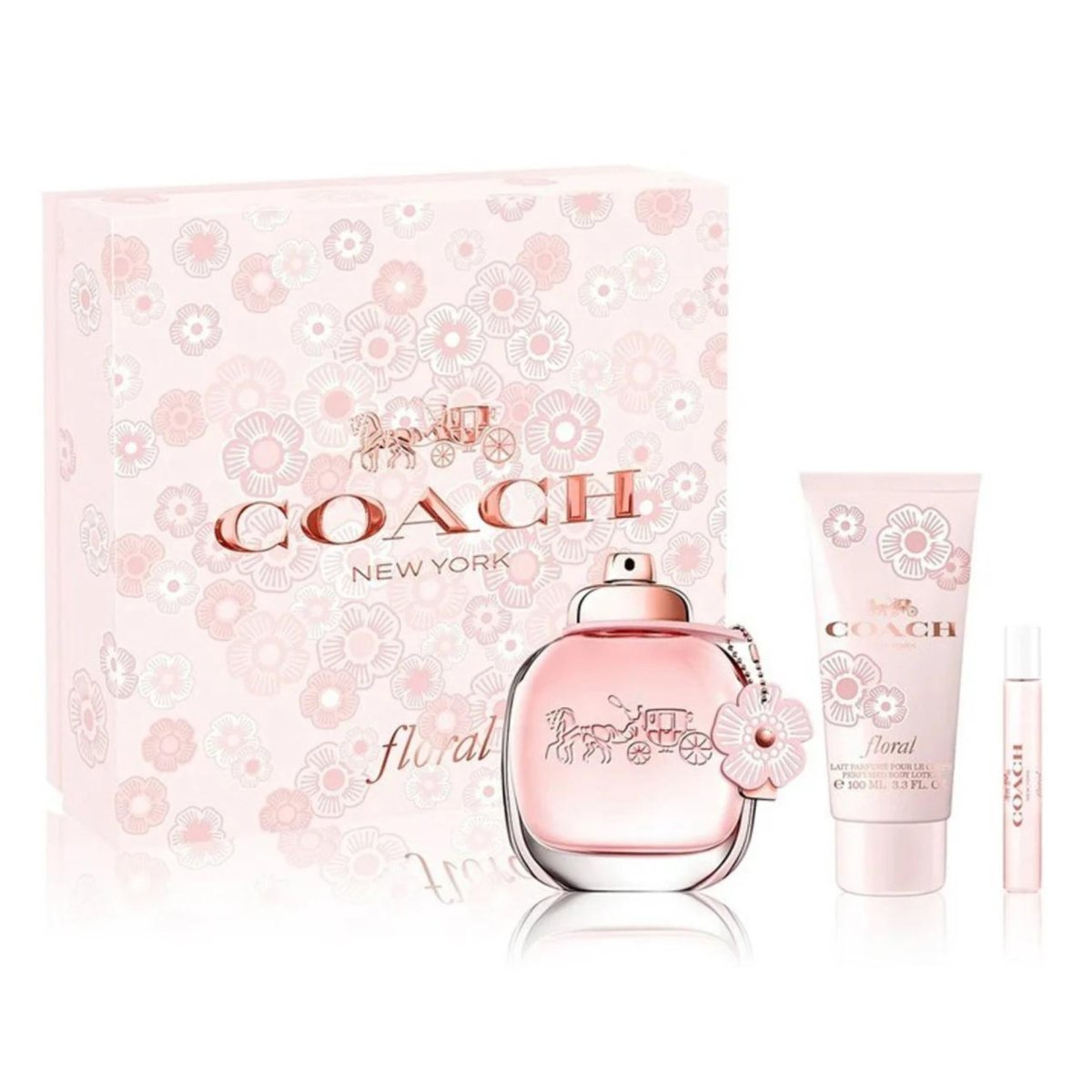 Coach Floral Eau De Parfum, Perfume for Women, 3 Piece Gift Set - Perfume Headquarters - Coach - 3386460124614 - Gift Set