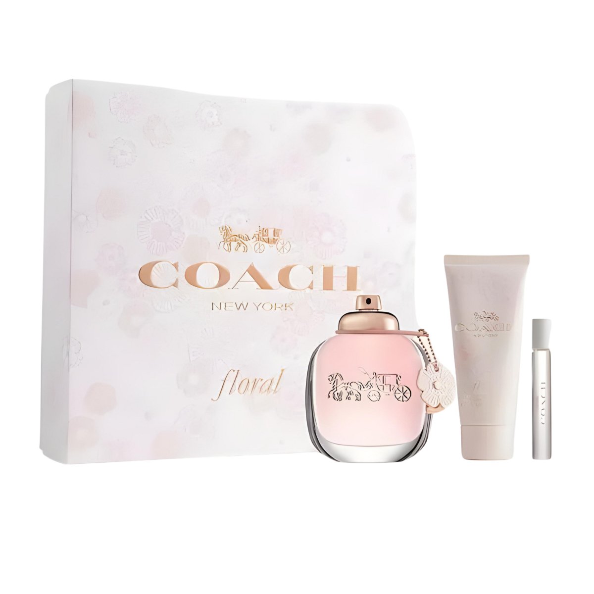 Coach Floral Eau De Parfum, Perfume for Women, 3 Piece Gift Set - Perfume Headquarters - Coach - 3386460124614 - Gift Set