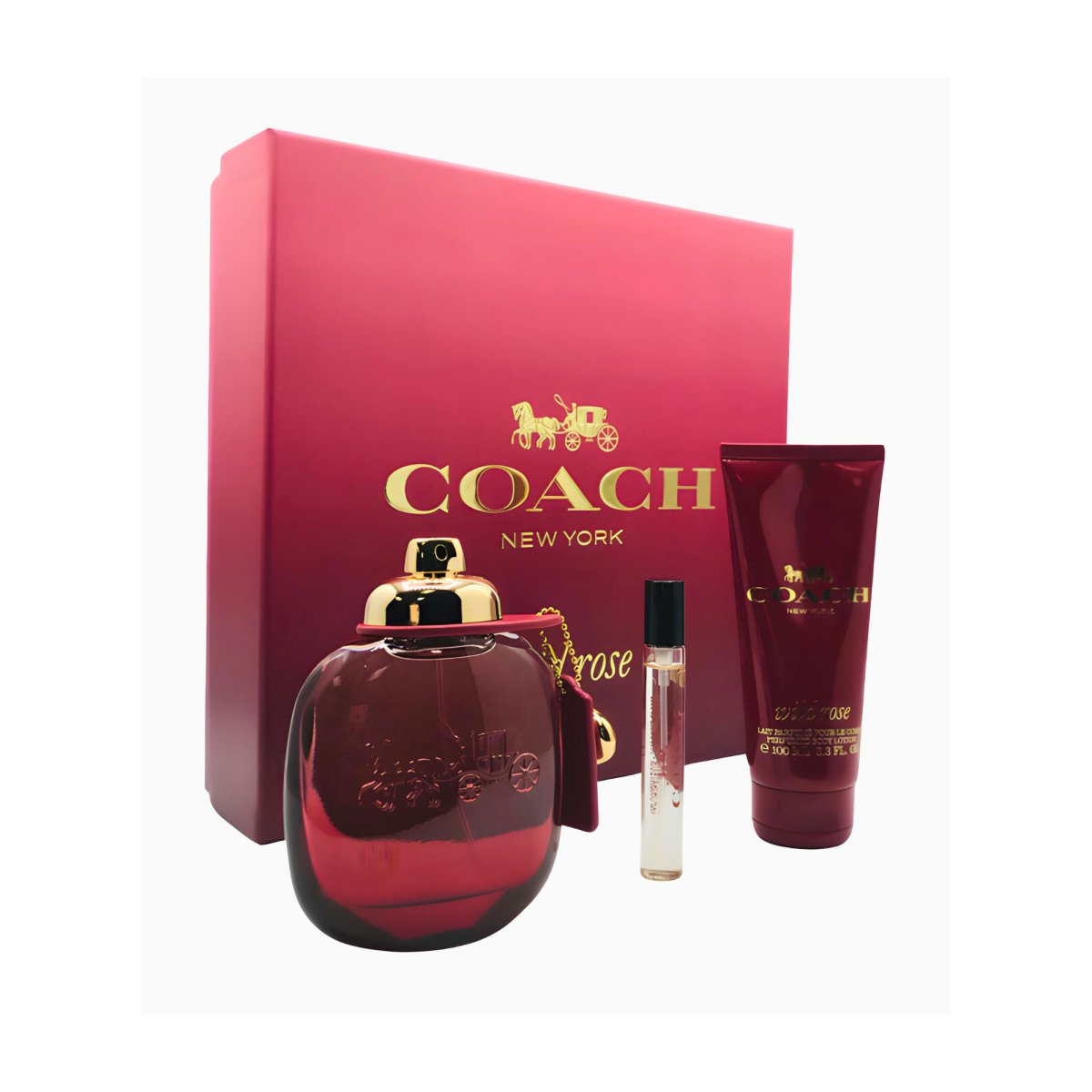 COACH Wild Rose 3pc Gift Set Fragrances for Ladies - Perfume Headquarters - Coach - 3386460138819 - Gift Set