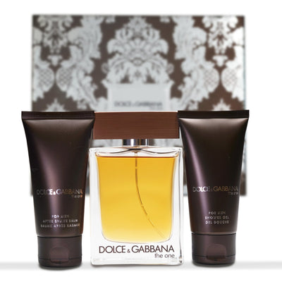 Dolce & Gabbana The One For Men Gift Set 3 Pieces - Box with a set view - Perfume Headquarters - Dolce & Gabbana - Gift Set