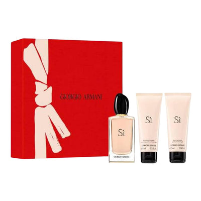 Giorgio Armani Ladies Si Gift Set Fragrances 3 PCS SET: 3.4 EAU DE PARFUM SPRAY + 2.5 BODY LOTION + 2.5 SHOWER GEL - Giorgio Armani - Gift Set