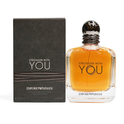 Stronger with You by Emporio Armani Eau De Toilette Spray 3.4 oz (100 ml) - Bottle with box - Perfume Headquarters - Giorgio Armani - Fragrance