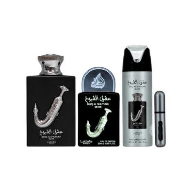 Lattafa Ishq Al Shuyukh Silver Set 1 - 6290362346579