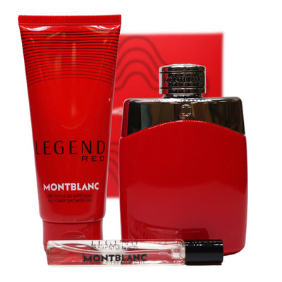 Montblanc Legend Red Eau de Parfum 3-Piece Gift Set - Perfume Headquarters - Mont Blanc - Gift Set