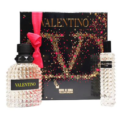 Valentino Men's Uomo Born In Roma Yellow Dream Gift Set Fragrances - Perfume Headquarters - Valentino - Gift Set