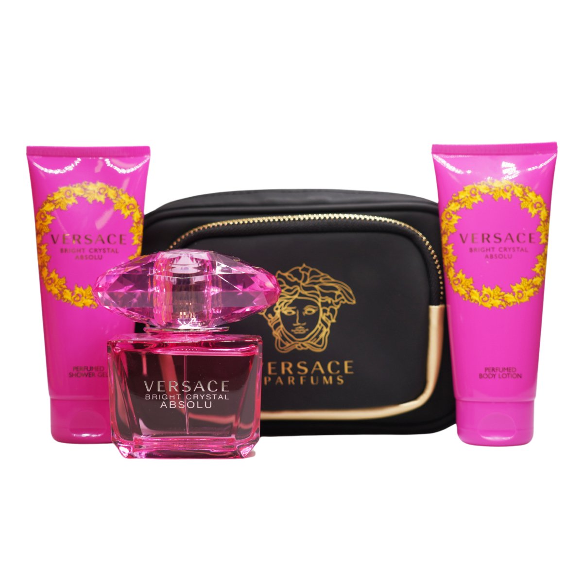 Versace Ladies Bright Crystal Absolu 4PCS Gift Set - Perfume Headquarters - Versace - Gift Set