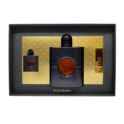 Yves Saint Laurent Ladies Black Opium 3pc Gift Set Fragrances - Yves Saint Laurent - Gift Set
