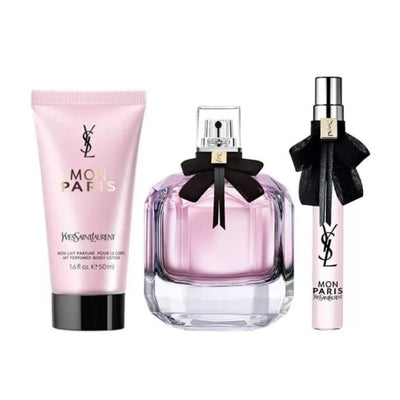 Yves Saint Laurent Ladies Mon Paris 3PCS Gift Set Fragrances - Perfume Headquarters - Yves Saint Laurent - Gift Set