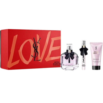 Yves Saint Laurent Ladies Mon Paris 3PCS Gift Set Fragrances - Perfume Headquarters - Yves Saint Laurent - Gift Set