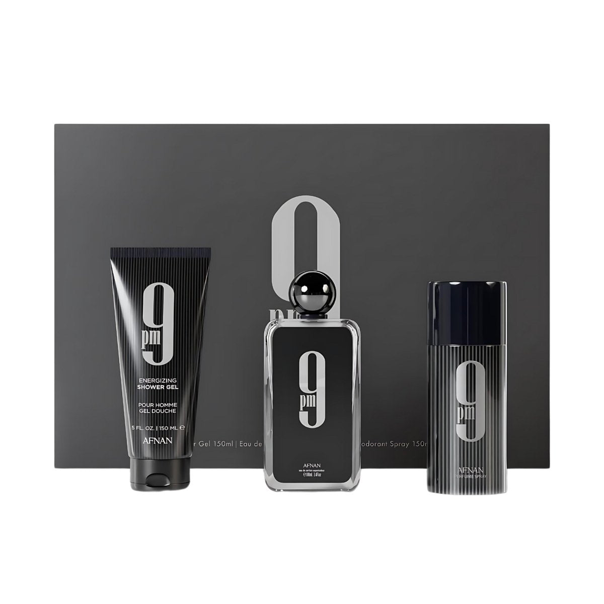 AFNAN 9PM HOMME 3PCS Gift Set For Men's - Perfume Headquarters - Afnan - Gift Set - 6290171072980 - Gift Set