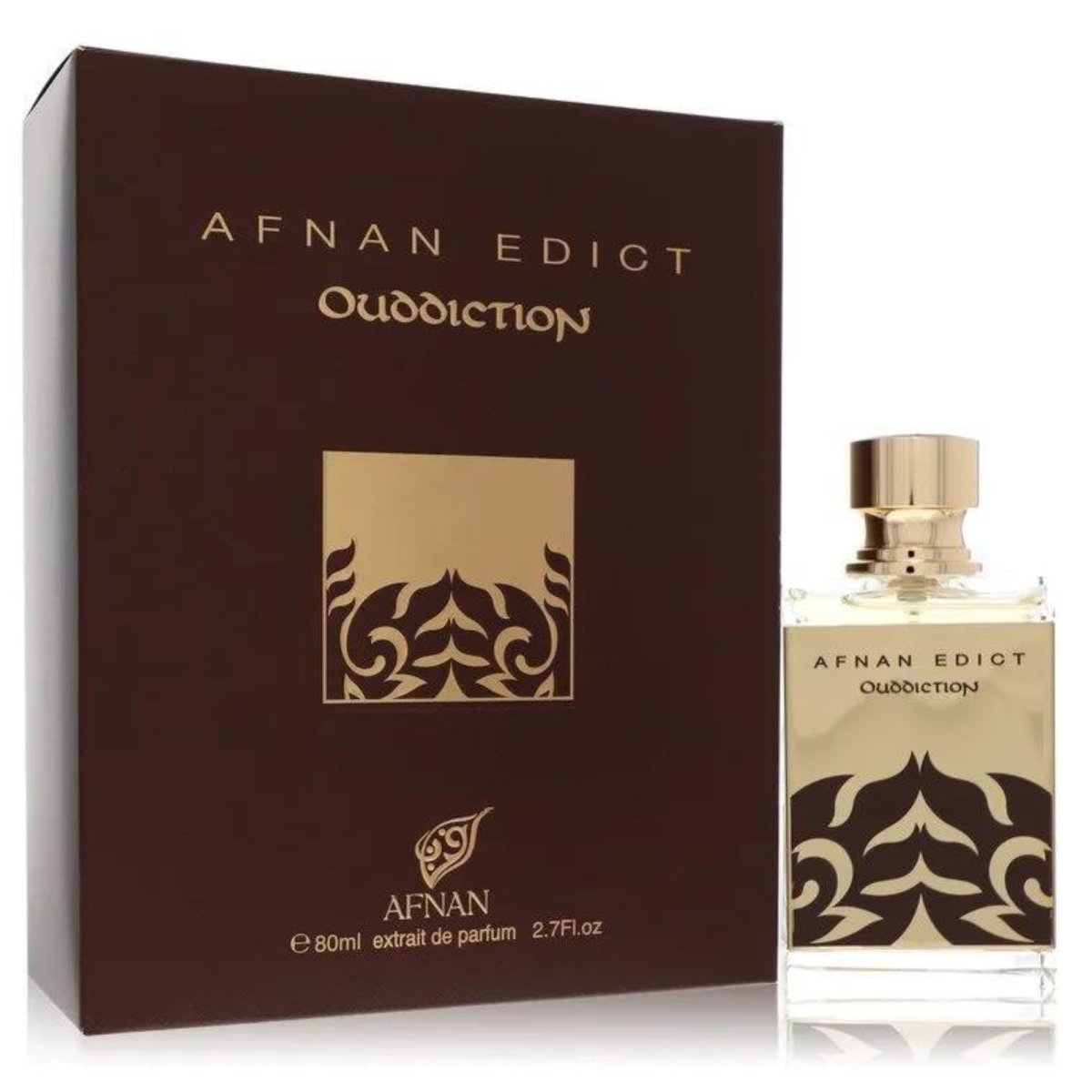 AFNAN EDICT OUDDICTION EXTRAIT DE PARFUM SPRAY UNISEX 2.7 Oz / 80 ml - Perfume Headquarters - Afnan - 2.7 oz - Eau de Parfum - Fragrance - 6290171071938