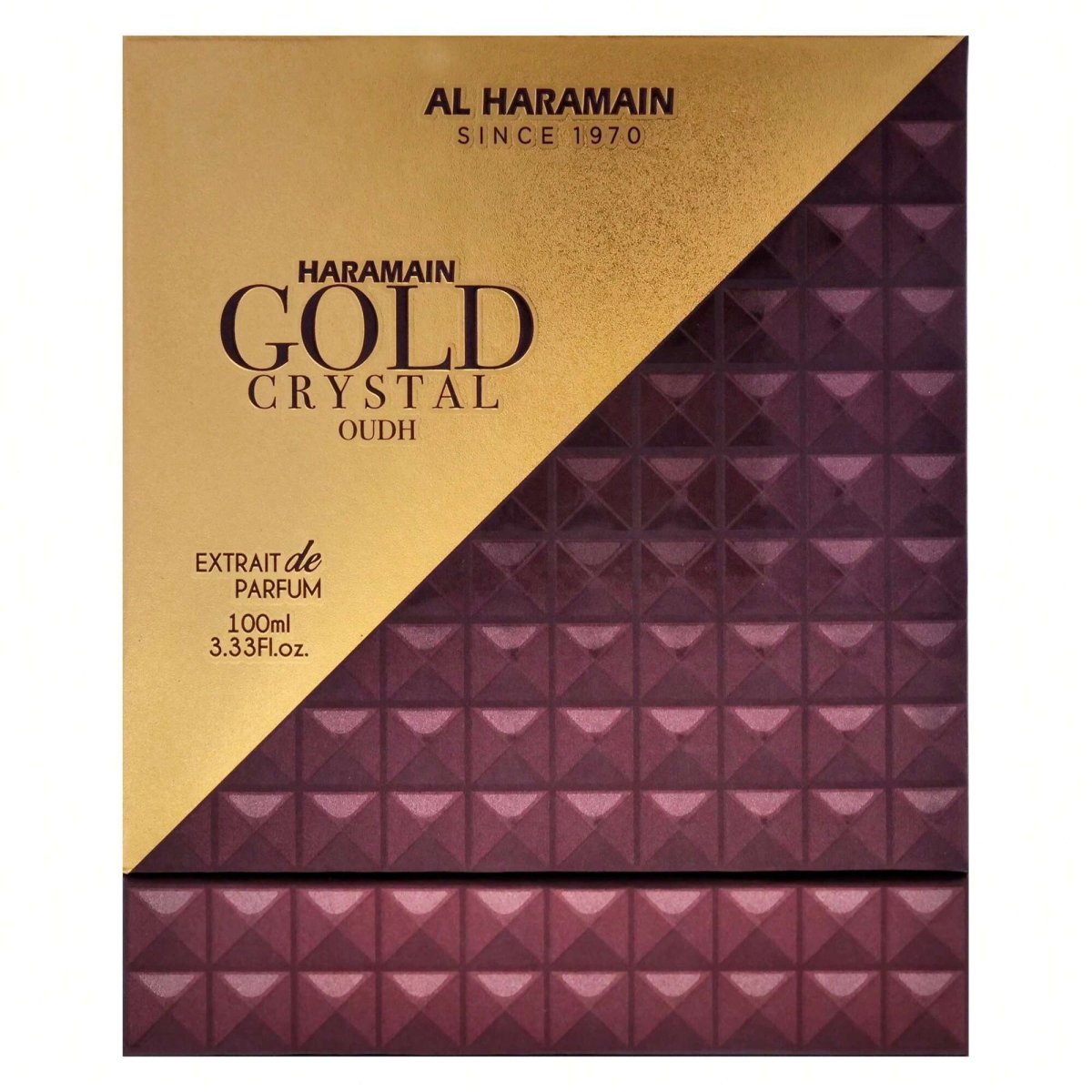 Al Haramain Perfumes Gold Crystal Oudh By Al Haramain For Men - 3.33 Oz EDP Spray - Al Haramain - 3.3 oz - Eau de Parfum - Fragrance - 6291106813524 - Fragrance