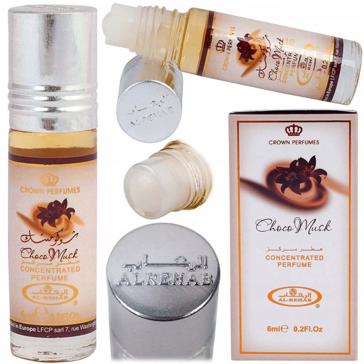 Al Rehab Choco Musk 0.2 oz - Perfume Oil - 6291110091451