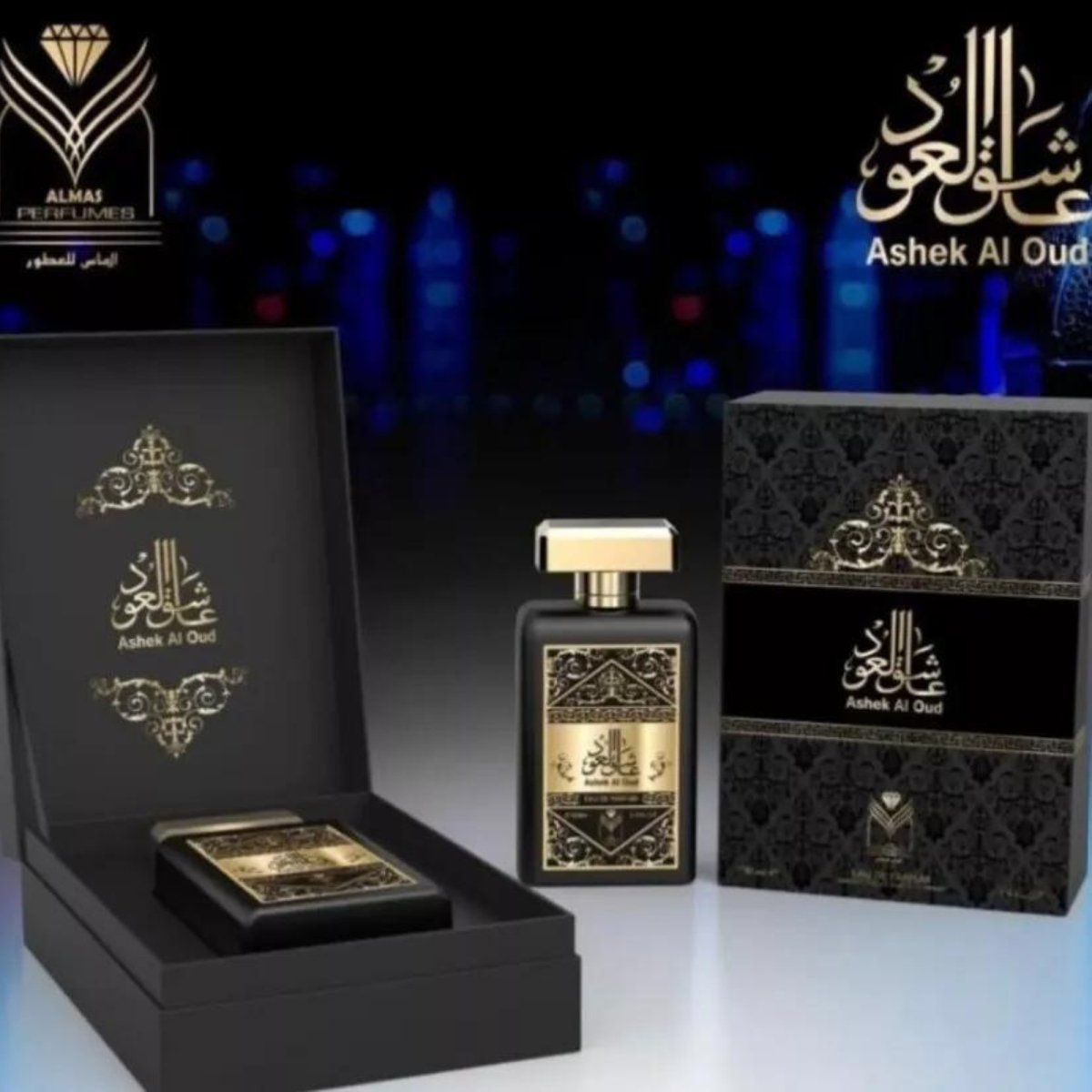 Almas Perfumes Ashek Al Oud 3.4 oz - Eau de Parfum - Fragrance - 6287015126473