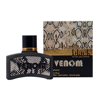 Nu Parfums Men's Black Is Black Venom EDT Spray - Perfume Headquarters - Black is Black - 3.4 oz - Eau de Toilette - Fragrance - 875990001036 - Fragrance