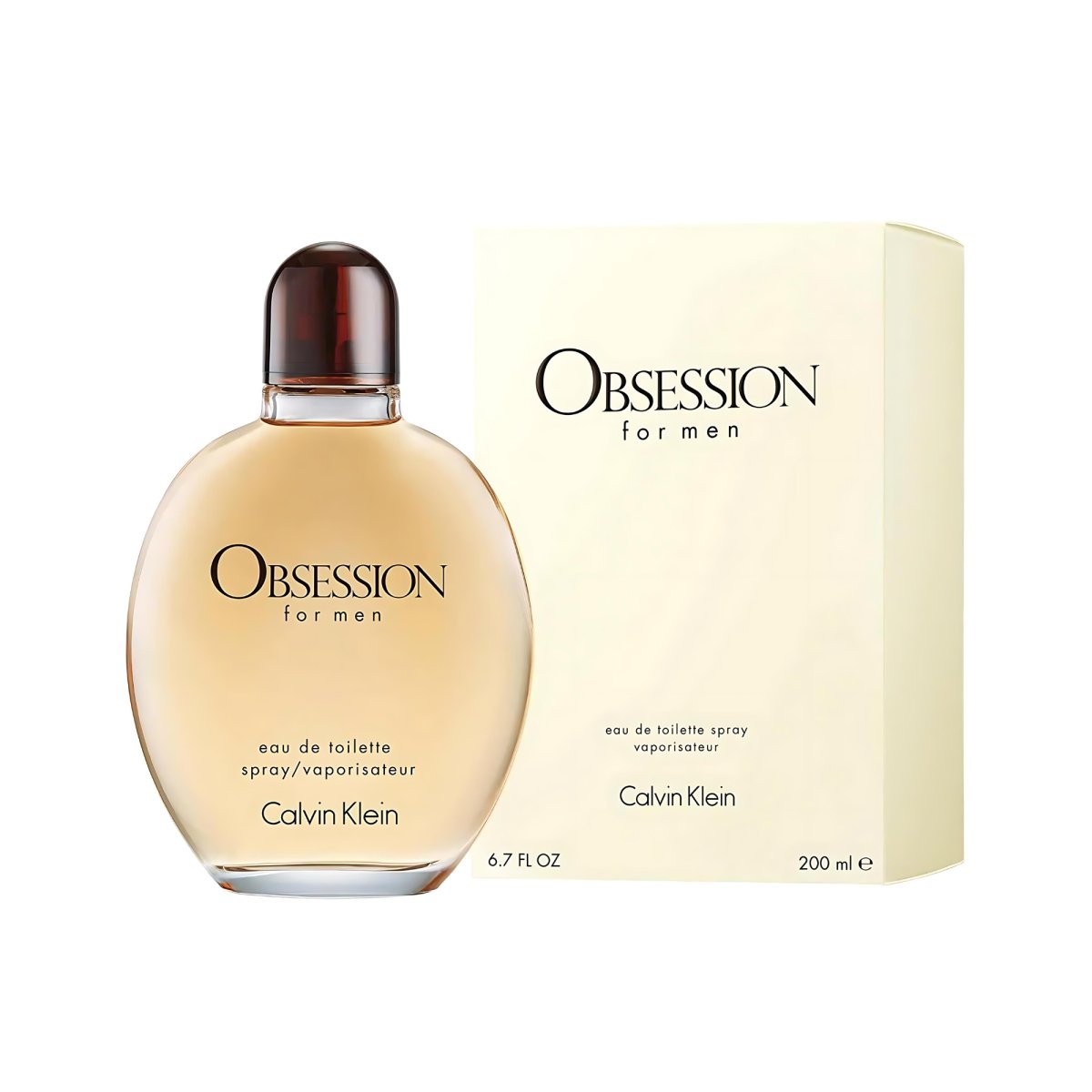 OBSESSION Eau de Toilette Spray for Men - 6.7 oz / 200 ML - For Men - Perfume Headquarters - Calvin Klein - 6.7 oz - Eau de Toilette - Fragrance - 88300106752 - Fragrance