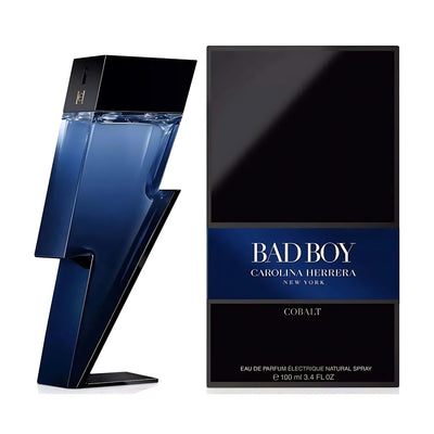 Carolina Herrera Men's Bad Boy Cobalt Eau de Parfum 3.4 oz - Perfume Headquarters - Carolina Herrera - 3.4 oz - Eau de Parfum - Fragrance - 8411061027837 - Fragrance