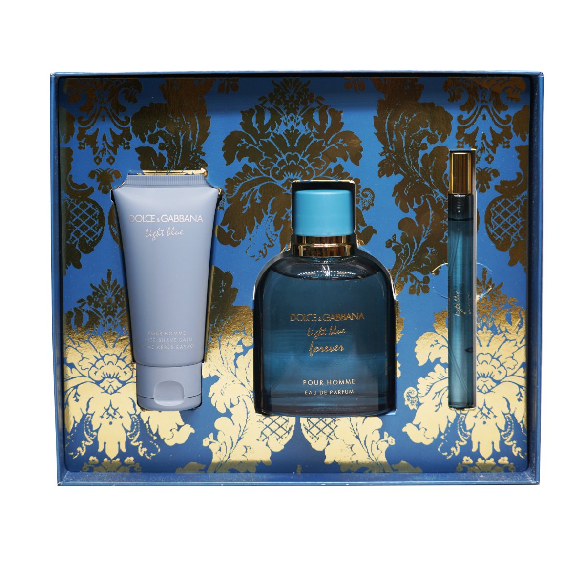 NEW- DOLCE&GABBANA Men's 3-Pc. Light Blue Forever Eau newest de Parfum Gift Set