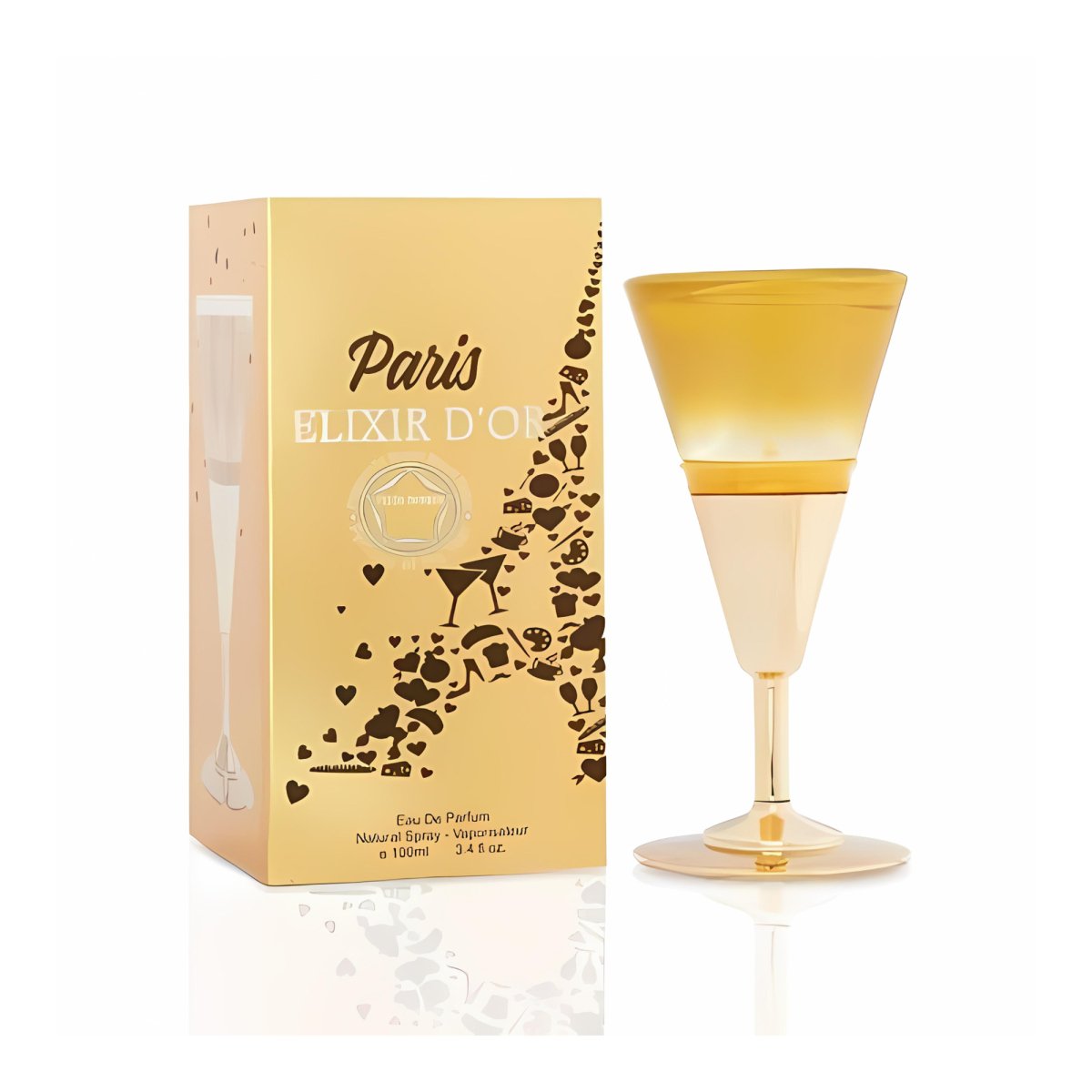 Paris Elixir Dor Eau De Toilette for Women - 3.4 Oz - Perfume Headquarters - Fragrance Couture - 3.4 oz - Eau de Parfum - Fragrance - 8439627605510 - Fragrance