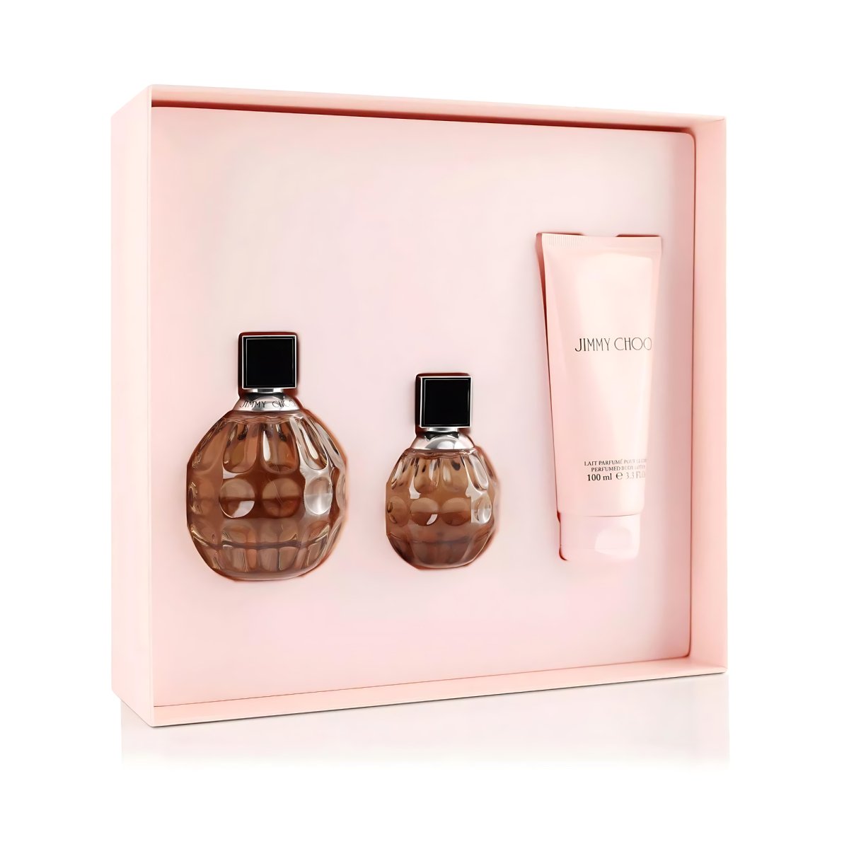 Jimmy Choo Signature 3 Piece Set EDP Spray 3.4 oz 1.0 oz Body Lotion 3.3 oz