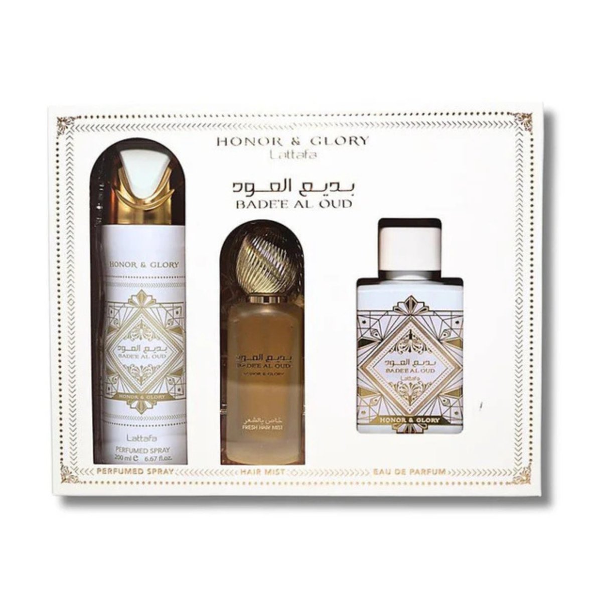 Lattafa Bade E Al Oud Honor & Glory Gift Set - 6290362340010