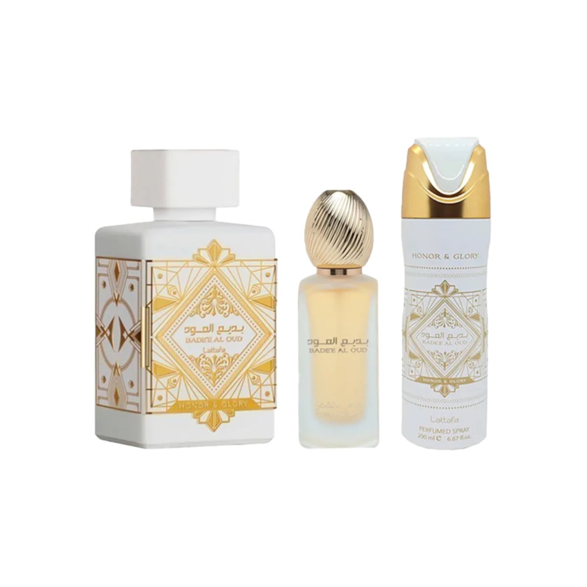 Lattafa Bade E Al Oud Honor & Glory Gift Set - 6290362340010