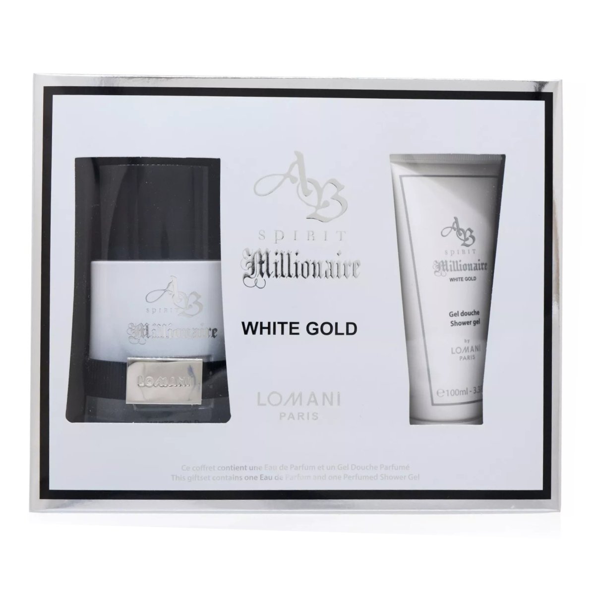 Lomani Ab Spirit Mill White Gold Gift Set - 3610400037697