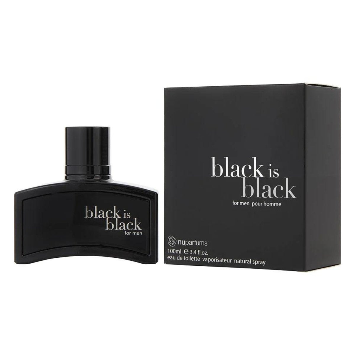 Nuparfums Black Is Black 3.4 oz - Eau de Toilette - Fragrance - 875990000756