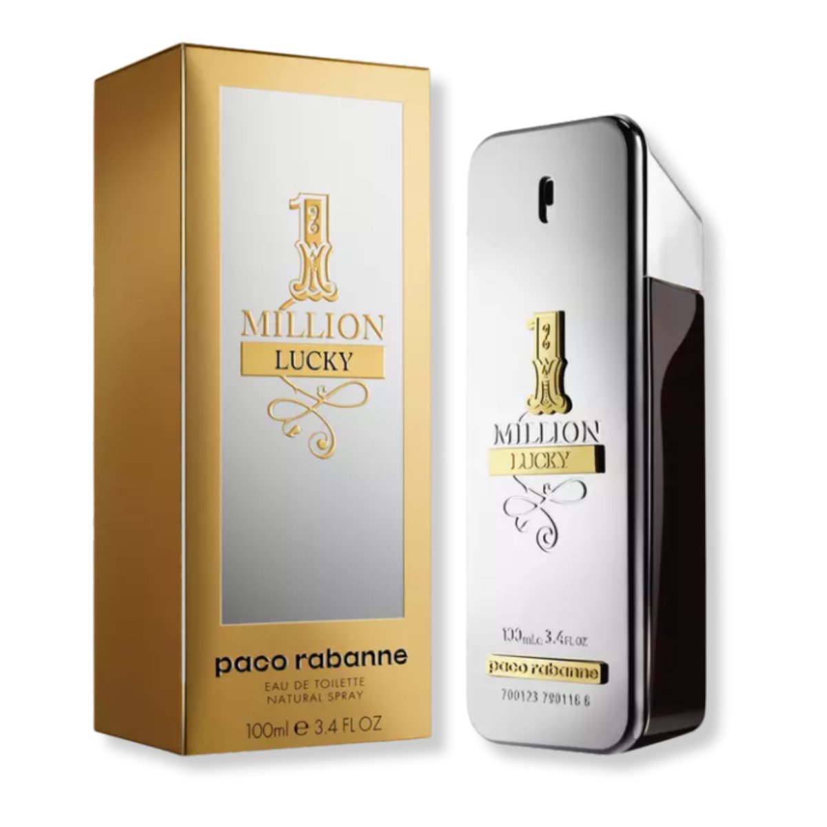 1 Million Lucky Paco Rabanne 3.4oz Men Cologne Spray - Paco Rabanne - 3349668562671 - Fragrance