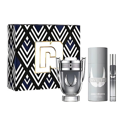 Paco Rabanne Invictus Platinum Set (edp50ml shgel100ml) - Perfume Headquarters - Paco Rabanne - Gift Set - 3349668613892 - Gift Set