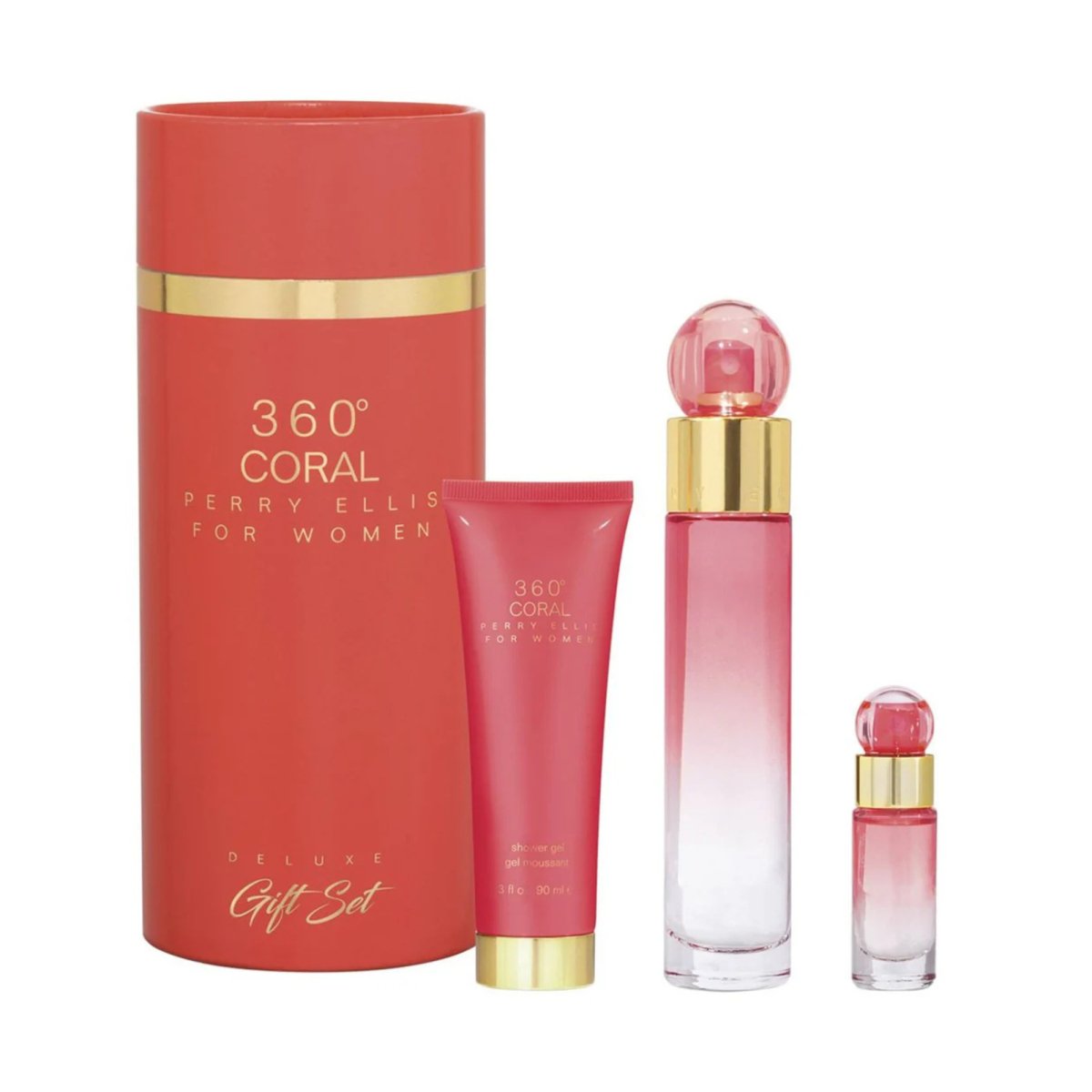 Perry Ellis 360 Coral Deluxe Gift Set - 844061014787