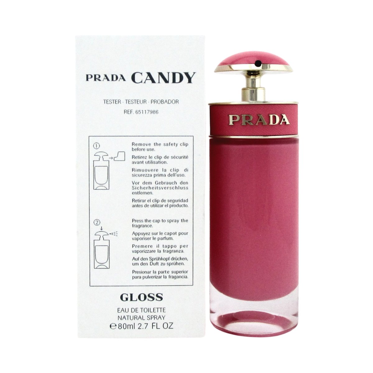 Prada Ladies Candy Gloss EDT Spray 2.7 oz (Tester) - Prada - 2.7 oz - Eau de Toilette - Tester - 8435137766680 - Tester