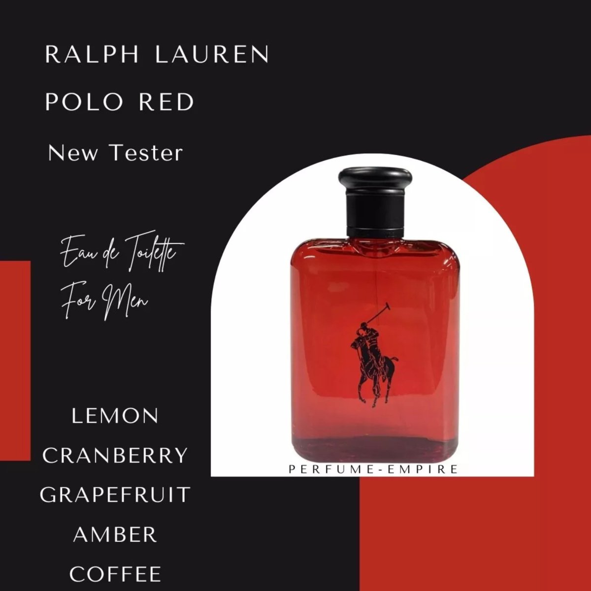 Ralph Lauren Polo Red 4.2 oz - Eau de Toilette - Tester - 3605970416126