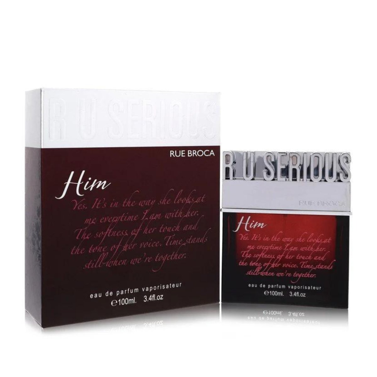 R U Serious Him Rue Broca Eau De Parfum Spray 3.4 oz (100 ml) - Perfume Headquarters - Rue Broca - 3.4 oz - Eau de Parfum - Fragrance - 6290171040651 - Fragrance