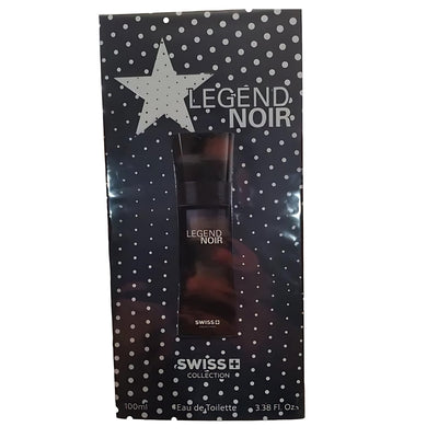 Legend Noir by Swiss Collection EDT 3.4 oz - Perfume Headquarters - Swiss Collection - 3.4 oz - Eau de Toilette - Fragrance - 658238739072 - Fragrance