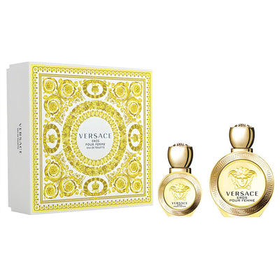 VERSACE Eros Pour Femme Eau De Toilette 2 Piece Gift Set- Perfume Headquarters - Versace - 8011003859696 - Gift Set