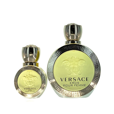 VERSACE Eros Pour Femme Eau De Toilette 2 Piece Gift Set- Perfume Headquarters - Versace - 8011003859696 - Gift Set