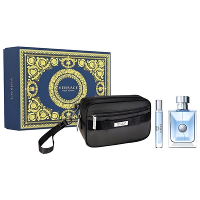 Versace Pour Homme EDT 100Ml + EDT 10Ml + Bag Gift Set For Men - Perfume Headquarters - Versace - 8011003859849 - Gift Set