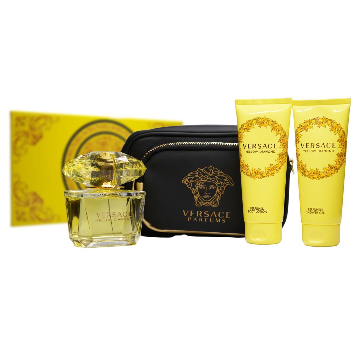 Versace Ladies Yellow Diamond Gift Set Fragrances - Perfume Headquarters - Versace - Gift Set - 8011003876662 - Gift Set